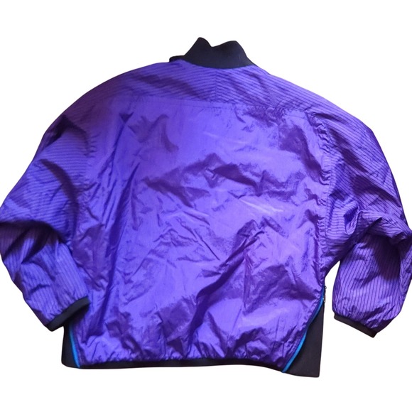 Kaelin Vintage Ski Women's Purple Striped Pullover Anorak Jacket Size 8 - Picture 3 of 9